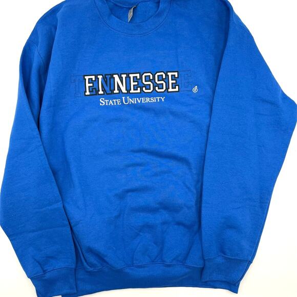 Tennessee State University TSU NEW Large‎ Crewneck Sweatshirt Sweater Blue - Picture 1 of 6